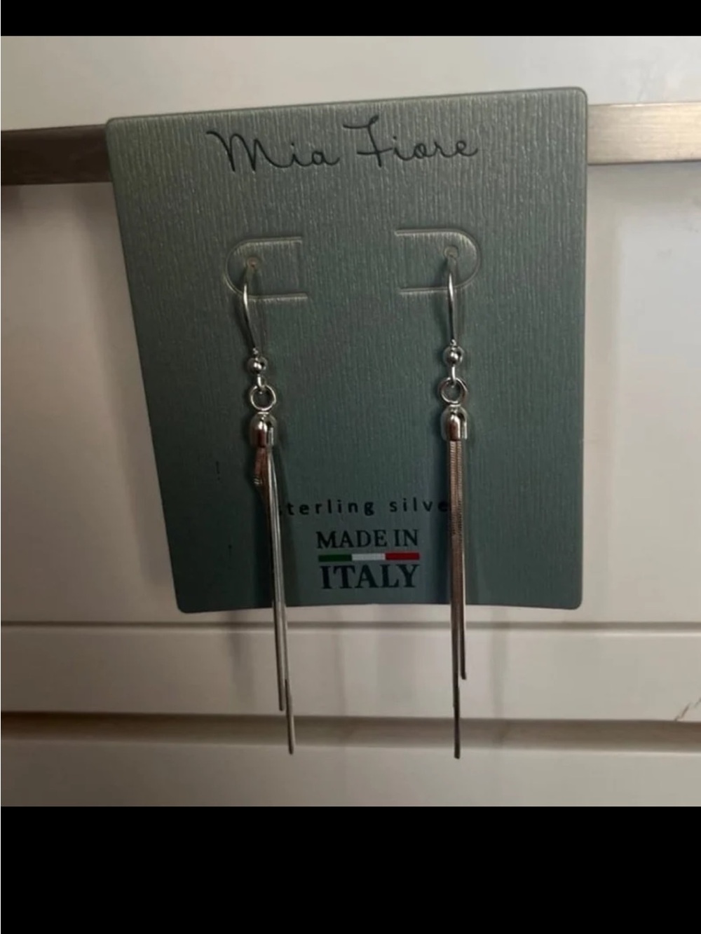Mia Fiore Sterling Silver Threader Drop Earrings